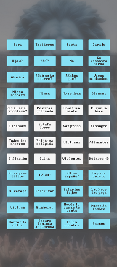 Milei's Soundboard